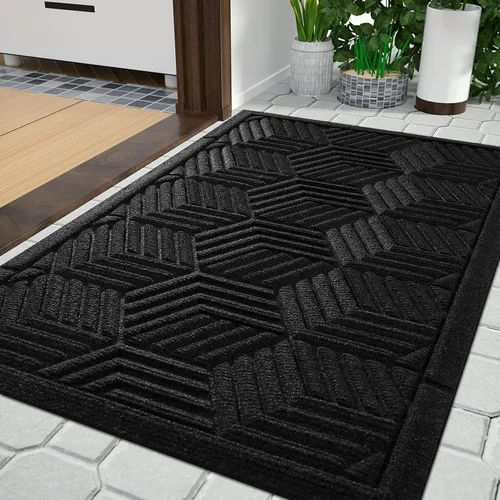 Vista 41 de Yimobra Tapetes para puerta de exteriores, 29.5 x 17 pulgadas, impermeables, para todas las estaciones, para entrada de puerta delantera