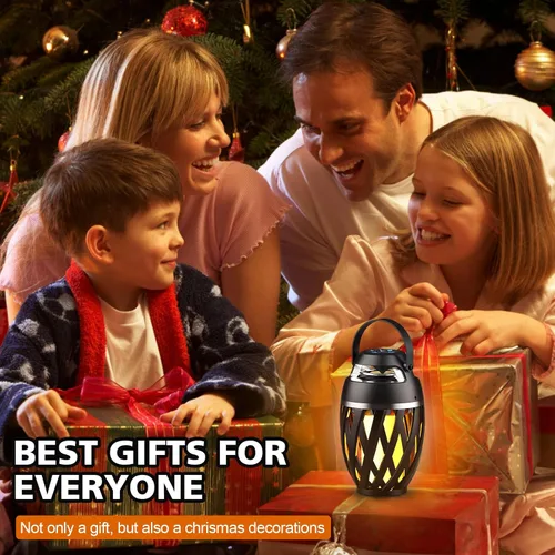 Vista 7 de Regalos para el Día del Padre para papá, altavoz Bluetooth para exteriores con luces de llama, regalos de cumpleaños geniales para hombres, él