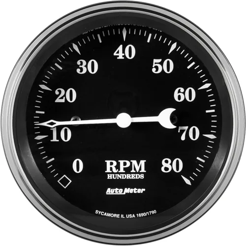 AUTO METER 1790 Old Tyme Velocímetro eléctrico programable negro 3-3/8 pulgadas.