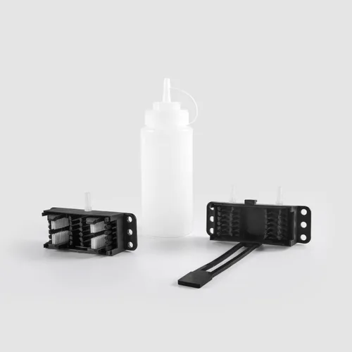 Vista 3 de Kit de máquina de limpieza de cadenas de motocicleta, cubiertas limpiadoras de cepillos, dispositivo lubricante, accesorio de lubricación, cepillo