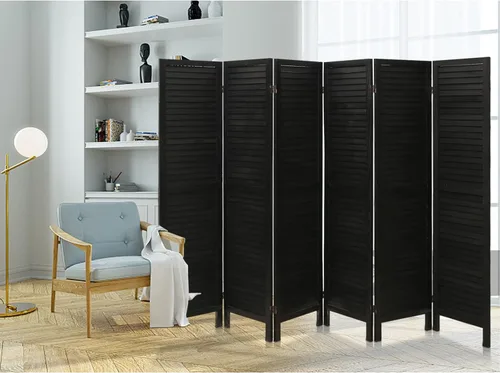 Vista 61 de ECOMEX Divisor de habitación de madera con 8 rejillas de 5.6 pies de alto, paneles de pantalla de privacidad plegables, pared divisora