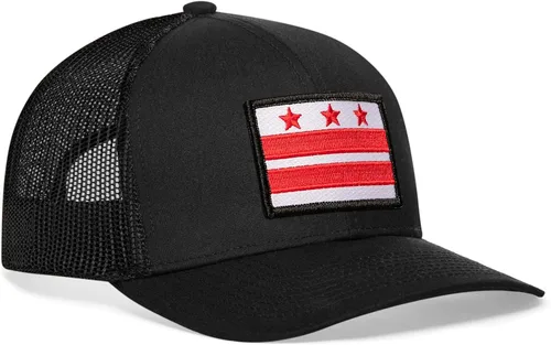 Vista 21 de HAKA Gorra de béisbol unisex con diseño de bandera del estado Gorra de béisbol de malla de camionero