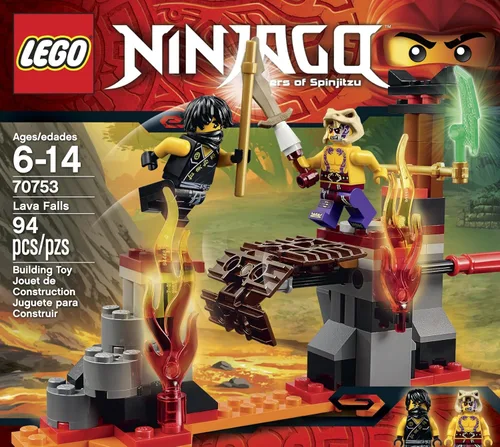 Vista 2 de Juguetes de Ninjago cayendo a la lava de LEGO