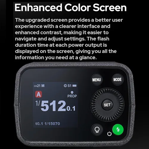 Vista 9 de GODOX AD200 PRO II - Luz estroboscópica flash con caja de luz LAPGOOD CF60 de 24 pulgadas, sincronización de un solo toque con X3, iluminación