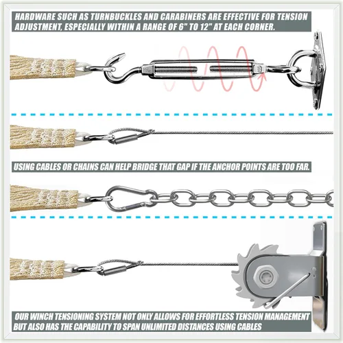 Vista 8 de Amgo Parasol cuadrado rectangular beige de 6 x 6 pies, UPF50+ AGTAPR1620, orden de hacer toldo, 95% de bloqueo UV, permeable al agua y al aire