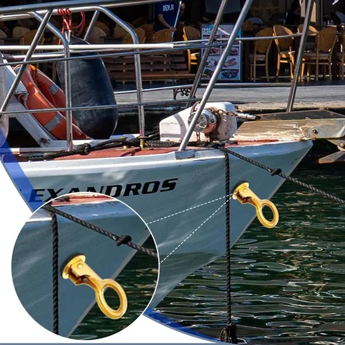 Vista 4 de Amyhill 4 Pcs Boat Plugs Snap Handle Drain Plug for 1 Inch Diameter Marine Drain Twist Marine Boat Rubber Accessories