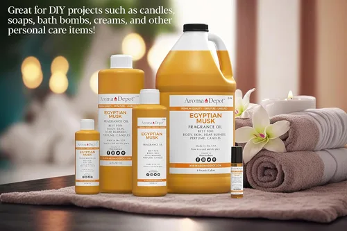 Vista 5 de Aceite de fragancia de almizcle egipcio 24K/Aceite de fragancia corporal, puro sin cortar. Ideal para lociones, mantequilla, fabricación de jabón e