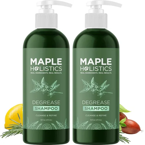 Vista 10 de Champú aclarante para cabello graso y cuero cabelludo - Champú de limpieza profunda que elimina la acumulación con aceite de romero para cabello