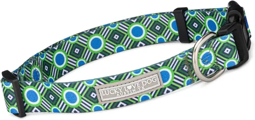 Vista 11 de Lucky Love Dog - Collar de perro ajustable con hebilla de fácil clic para pequeños a grandes, duradero y cómodo para perros machos y hembras, collar