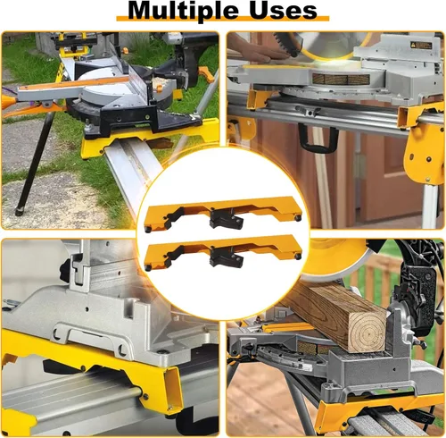 Vista 6 de Paquete de 2 soportes de montaje para sierra ingletadora, sierra ingletadora grande de servicio pesado compatible con soportes DWX723, DWX724