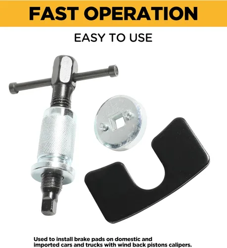 Vista 4 de SUJADE YAKEFLY Herramienta de rebobinado de pistón de pinza de freno, herramienta de retroceso de pistón de freno, herramienta de retroceso de freno
