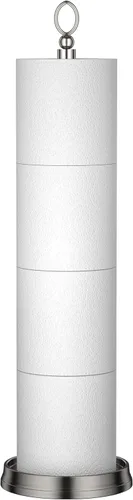 ROLABAM Soporte de papel higiénico de peso pesado (con función de reserva) Soporte de almacenamiento de papel higiénico independiente, soporte de