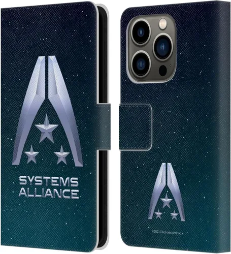 Vista 32 de Head Case Designs Officially Licensed EA Bioware Mass Effect Cerberus Logo Graphics Leather Wallet Case Compatible with Apple iPhone 7 Plus/iPhone 8