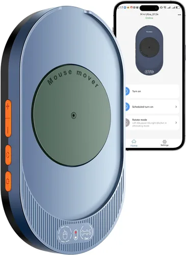 Vista 12 de Vaydeer M4 Utra Mouse Mover con aplicación, dispositivo Jiggler de ratón indetectable con control remoto y función de temporizador, simulación
