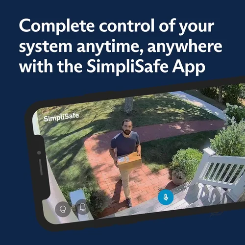 Vista 3 de SimpliSafe SimpliCam - Cámara de seguridad para interiores con cable de 1080p con obturador de privacidad integrado, compatible con sistema