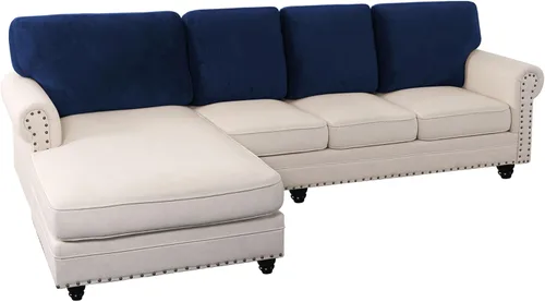 Vista 39 de PrinceDeco Fundas de cojín para sofá, funda elástica y lavable, funda de cojín ajustable de tela de terciopelo antideslizante, protector de muebles