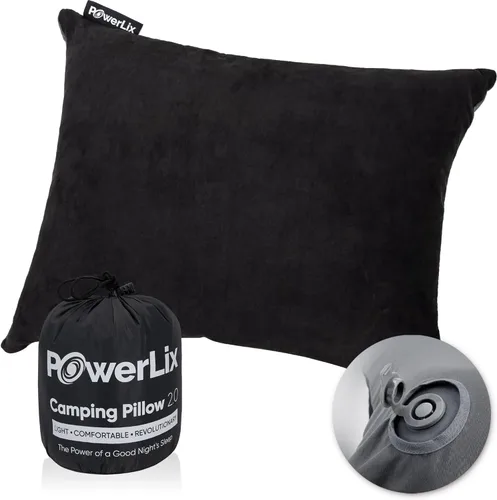 Vista 3 de POWERLIX Powelix - Almohadilla de dormir ultraligera para acampar con bolsa inflable, almohada de viaje y camping