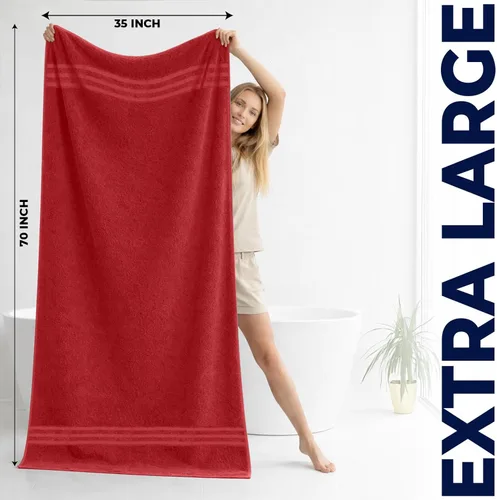 Vista 41 de DAN RIVER Paquete de 2 sábanas de baño de lujo 35x70, 600 GSM, toallas de 100% algodón hilado en anillo suaves y de secado rápido, ideales para Beige