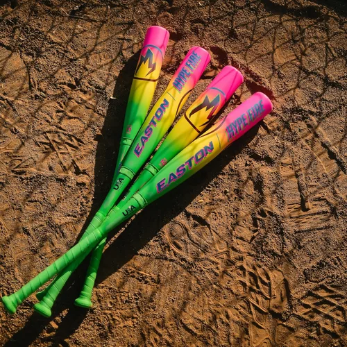 Vista 4 de Easton 2026 Bate de béisbol Hype Fire Estados Unidos -5 / -8 / -10 / -11 gota Barril de 2 5/8 pulgadas 2 piezas compuesto