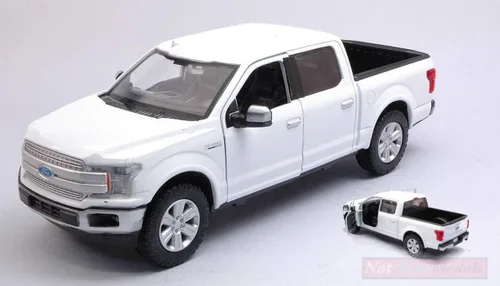 Modelo de báscula compatible con Ford F-150 Lariat Crew CAB 2019 Blanco 1:27 MOTORMAX MTM79363W