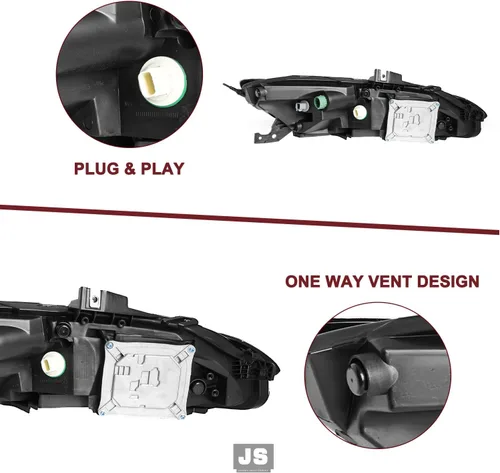 Vista 6 de JSBOYAT Compatible con 2014-2018 Jeep Cherokee Luz LED DRL de estacionamiento Señal de giro estilo OE Faros LED DRL cromados para parachoques Señal