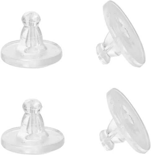 Vista 9 de Parte trasera de aretes dorada, parte trasera de aretes para orejas caídas/tachuelas/aretes pesados, 100 piezas levantadores de aretes (dorado)