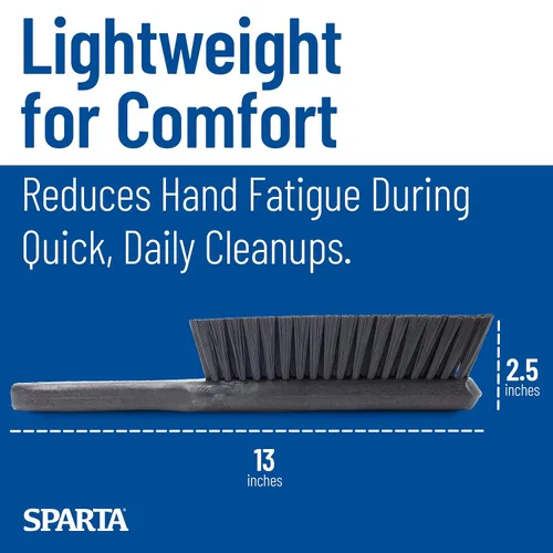 Vista 3 de SPARTA - Cepillo suave de 8 pulgadas con cerdas de poliéster y mango de 5 pulgadas, escoba de mano codificada por colores para mesas, encimeras