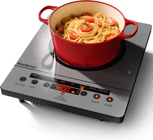 Vista 15 de Placa de cocción eléctrica empotrable de 30 pulgadas Karienvir, placa de cocción de 5 quemadores de 8500W, perilla antideslizante y control táctil