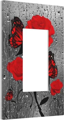 Vista 137 de Placa de Interruptor de Luz Azul de 1 Gang, Placa de Pared Decorativa de Palanca Individual, Cubierta de Placa de Pared de Palanca, Placa Frontal