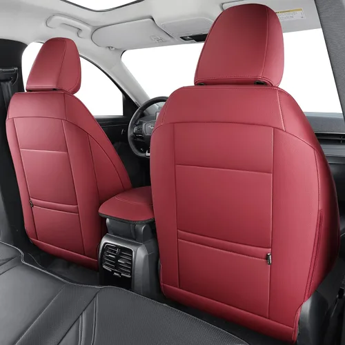 Vista 6 de INCH EMPIRE 2 fundas de asiento delantero ajuste personalizado para Ford Mustang Mach E cuero sintético protector de cojín de asiento de coche