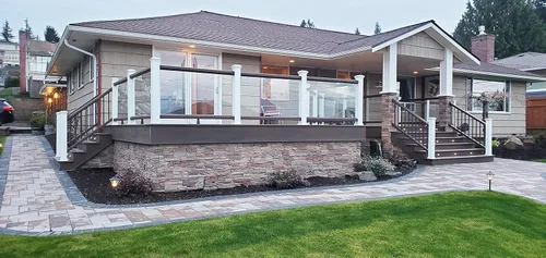 Vista 4 de GenStone Panel de piedra apilada de imitación de 41 x 11.25 pulgadas en color amanecer del desierto para proyectos de mejoras del hogar amigables