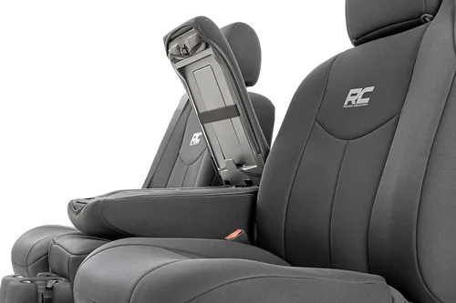 Vista 7 de Cubiertas de asiento de neopreno Rough Country para Chevy Silverado y GMC Sierra 1500 (1999-2006 y Classic) - Impermeables, resistentes a los rayos