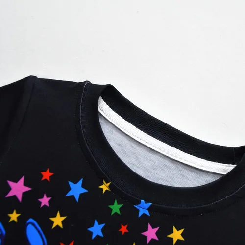 Vista 6 de Camisetas gráficas para niños y niñas, camisa de manga corta casual