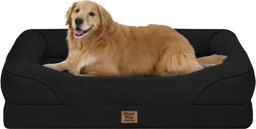 Vista 47 de Cama ortopédica lavable para perros grandes, cama ortopédica extraíble para perros XL con refuerzo, camas extra grandes para perros con funda