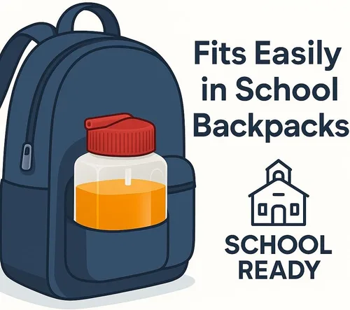 Vista 3 de Tribello Botella pequeña de agua de 8 oz con popote, botella de agua reutilizable de plástico a prueba de fugas con tapa de popote abatible, sin