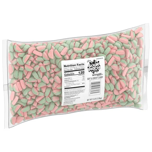 Vista 10 de SOUR PATCH KIDS Caramelos suaves y masticables de sandía, bolsa de 80 onzas