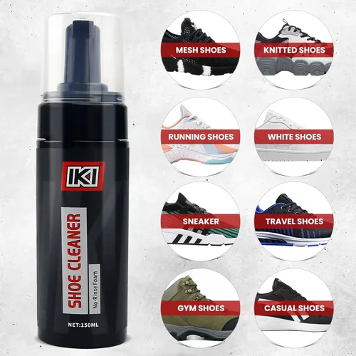 Vista 3 de IKI Shoe Care Kit Advanced Shoe Cleaner, High-Fiber Brush and Towel for Perfect Polishing