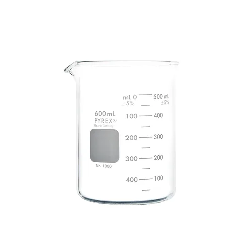 Vista 11 de PYREX Griffin - Vaso de precipitados de vidrio de borosilicato, vaso de precipitados de medición graduado de forma baja con pico, cristalería