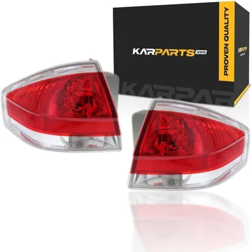 Para Ford Focus 2008 2009 2010 2011 Luz trasera para el lado del conductor y del pasajero | Par | Lente transparente y roja | Sedán | Modelo