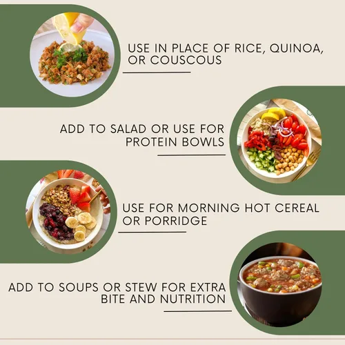 Vista 4 de Shipetaukin Quick Fonio African Supergrain - Sin gluten - Vegano - Sin OMG - Sustituto del cuscús, quinua, arroz (28 onzas)