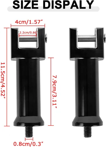 Vista 3 de PSLER Estriberas de pie izquierdo y derecho de calle, Softail para pasajeros, soportes para modelos Softail Deluxe Heritage Sport Glide Softail Slim