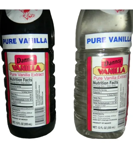 Vista 3 de 4 extractos mixtos de vainilla mexicana pura de México de 12 onzas cada 4 botellas de plástico selladas por Danncy