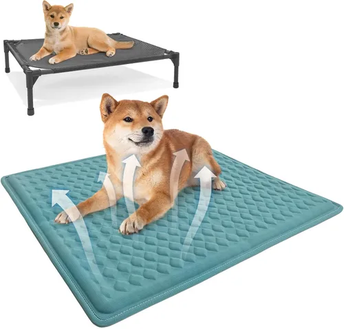 Vista 17 de Almohadilla térmica para gatos de 17 x 13 pulgadas con interruptor de termostato inteligente y tubo de protección de línea de alimentación