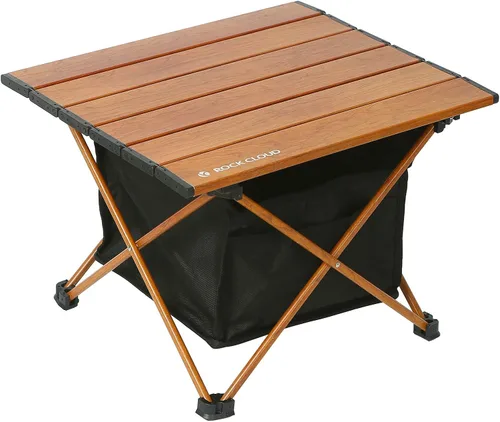 Vista 32 de ROCK CLOUD Mesa de camping portátil de aluminio ultraligera, plegable, mesa de playa para campamento, senderismo, mochileros, picnic al aire libre