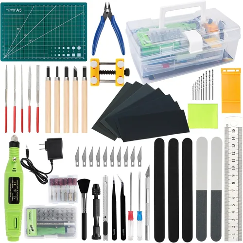 Kit de herramientas Gundam, kit de herramientas de modelo profesional de 103 piezas para Gundam, herramientas de modelado para modelos de plástico