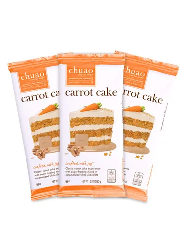 Vista 6 de Chuao Chocolatier Barras de chocolate con leche de Pumpkin Spice S'mores Chocolate gourmet con miel artesanal europeo sin conservantes Para