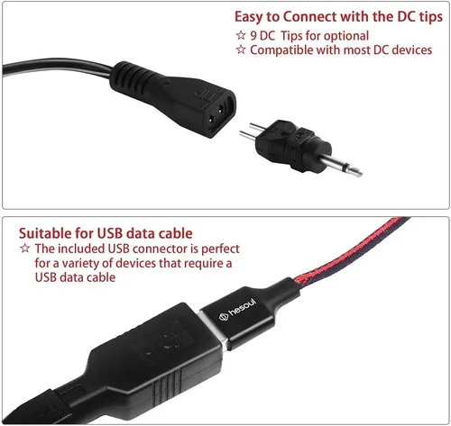 Vista 7 de SoulBay [Polaridad inversa] Adaptador universal de CA CC de 30 W, fuente de alimentación conmutada, voltaje seleccionable con 9 puntas para 3 V, 4,5
