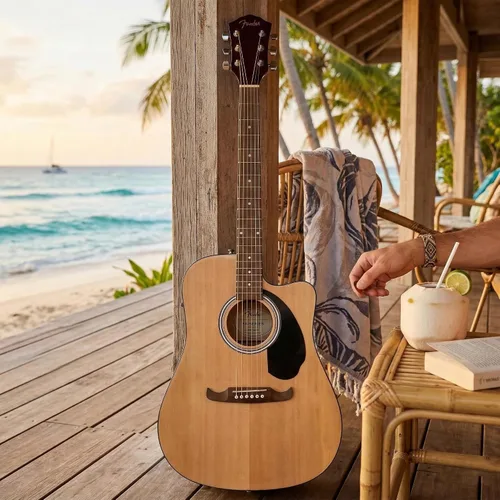 Vista 7 de Fender FA-125CE - Conjunto de guitarra electroacústica