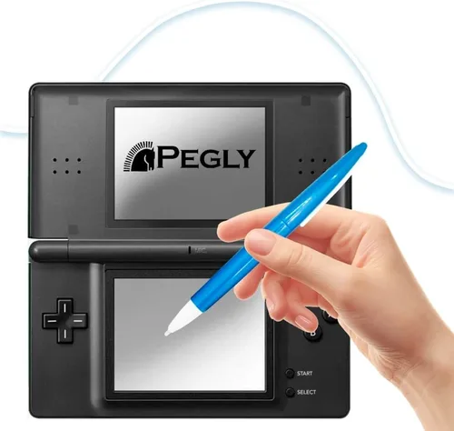 Vista 3 de PEGLY Universal Touch Stylus Big Pen para Nintendo DSi XL LL Color Azul y Blanco Paquete 5 Piezas