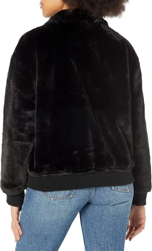 Vista 2 de Tommy Hilfiger Sudadera con capucha de piel sintética adaptable para mujer